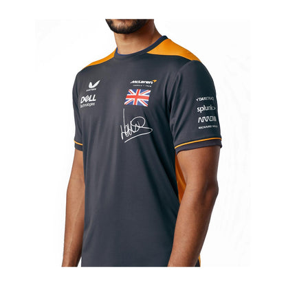 2022 McLaren F1 Mens Norris Team T-Shirt Grey