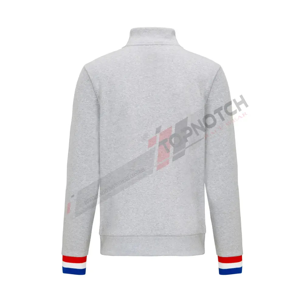 2022 Red Bull Racing Mens Verstappen Zip grey Sweatshirt