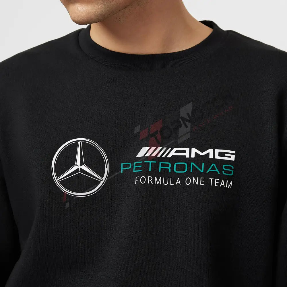 2023 Men's Crew Logo Black Mercedes AMG F1