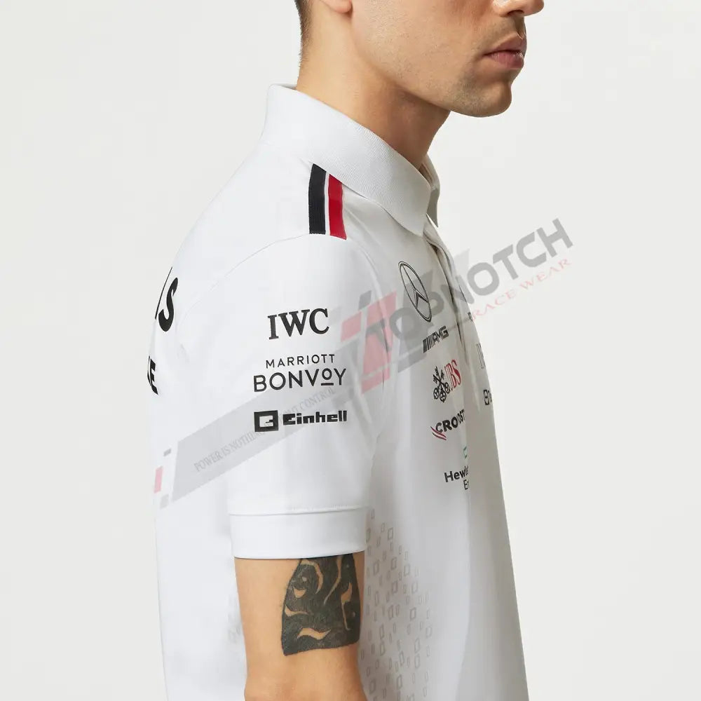 2023 Mercedes AMG Germany F1 Mens Team Polo Shirt