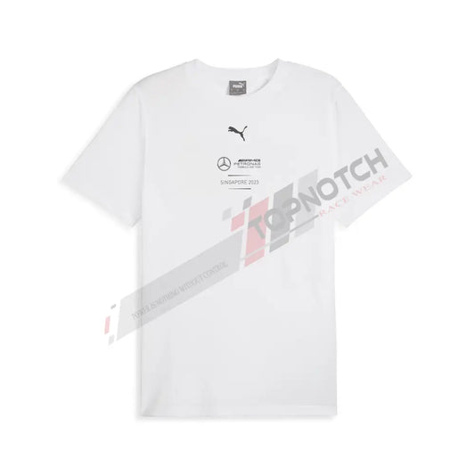 2023 Mercedes F1 Mens Singapore T-Shirt white