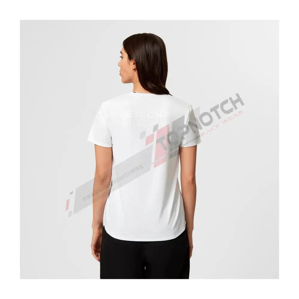 2023 Mercedes Germany AMG F1 Ladies Stealth Team T-shirt white