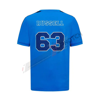 2023 Mercedes Germany AMG F1 Mens George Russell Sports T-shirt