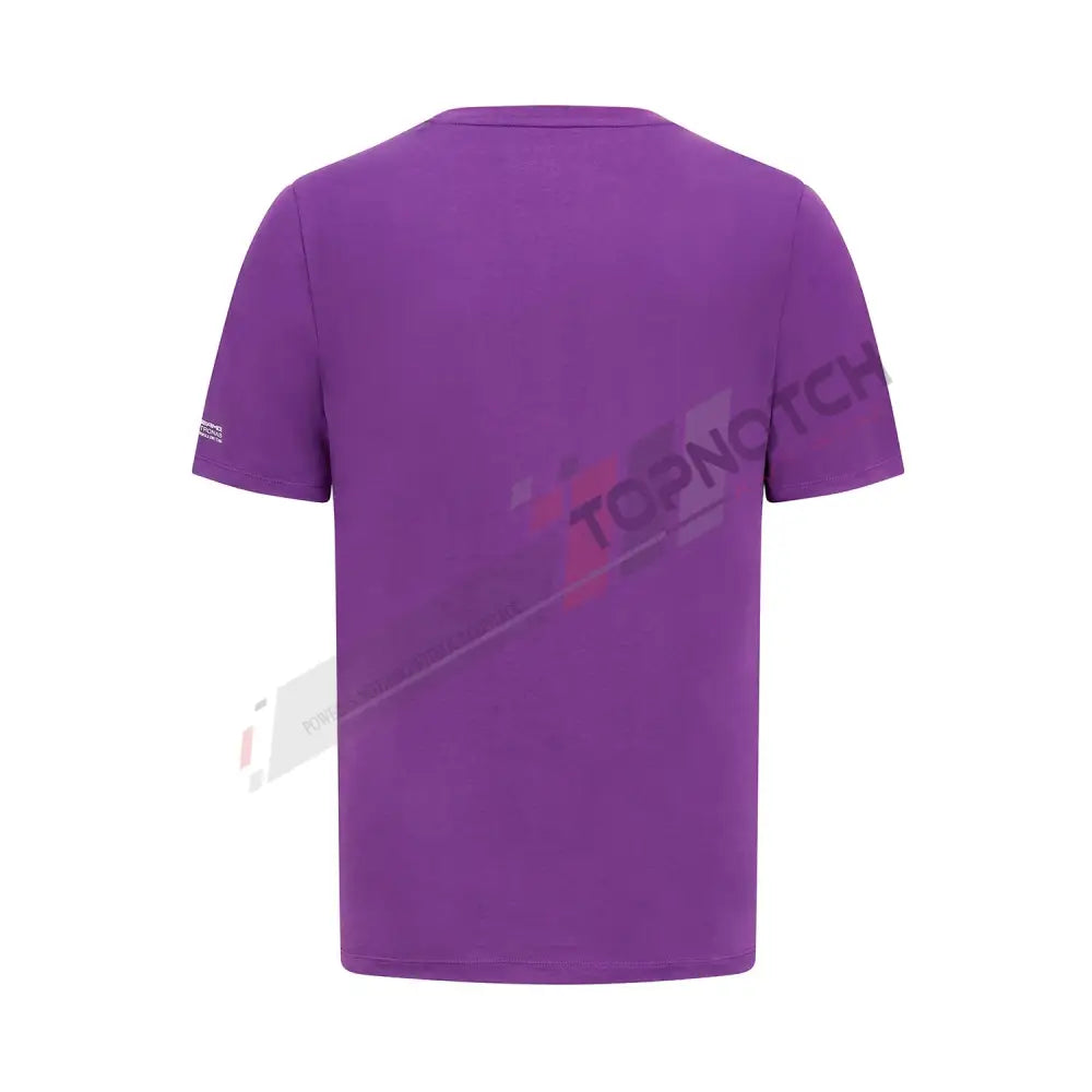 2023 Mercedes Germany AMG F1 Mens Lewis Hamilton Portrait T-shirt Purple