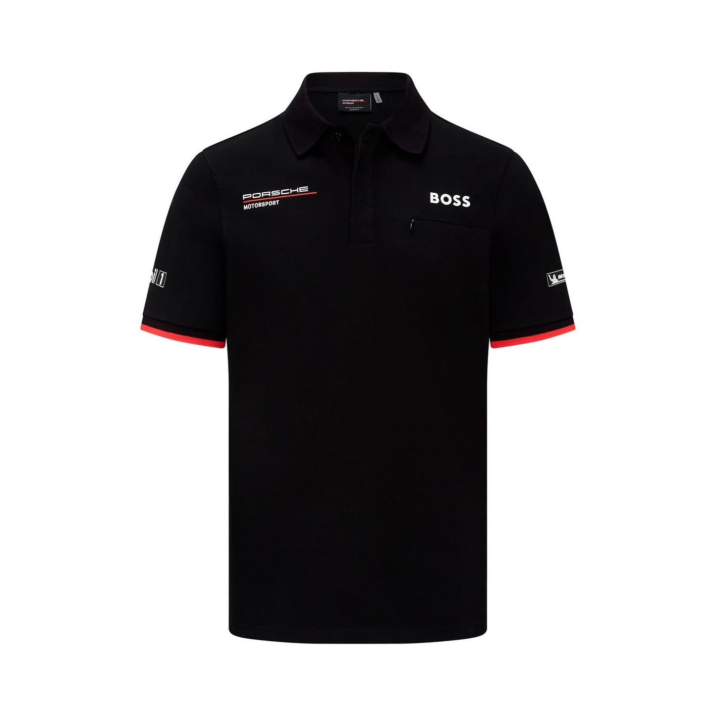 2023 Porsche Germany Motorsport Mens Team Polo Shirt black
