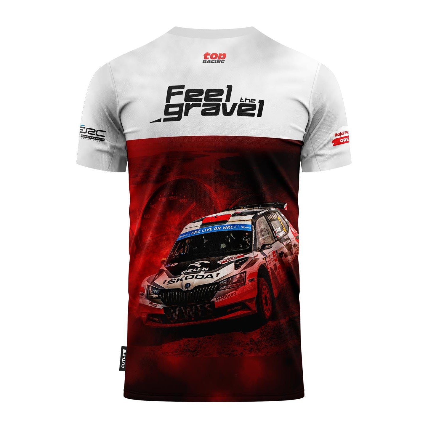 2023 Rally Poland ERC Mens T-shirt white/red