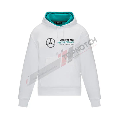 2023 Women's Hoodie Oversize White Mercedes AMG F1