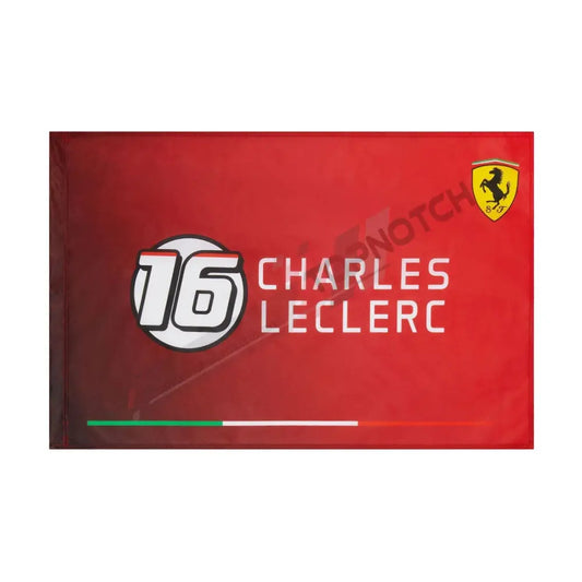 Flag Charles Leclerc 16 Ferrari F1