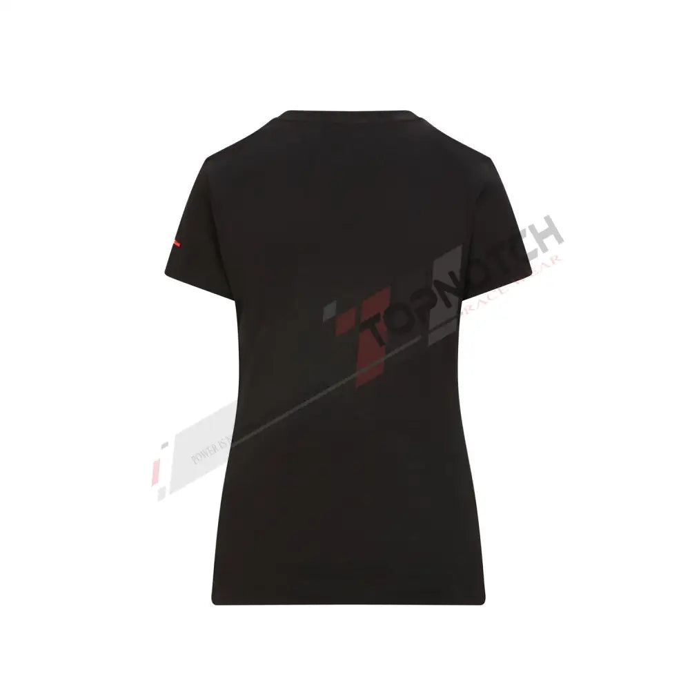 Ladies T-shirt Small Shield Ferrari F1 Team Black