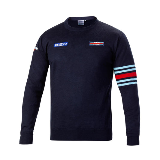 Sparco Italy Mens Martini Crew Neck Sweatshirt navy blue