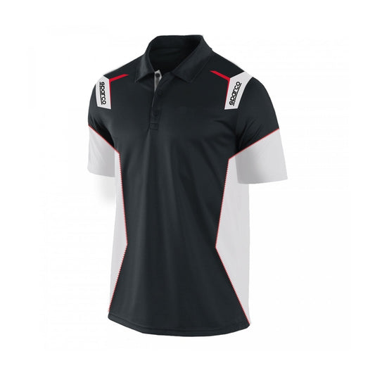 Sparco Italy Mens NEW SKID Polo Shirt Black