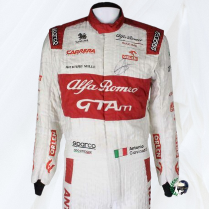 2021 Antonio Giovinazzi Racing F1 Suit Alfa Romeo Orlen