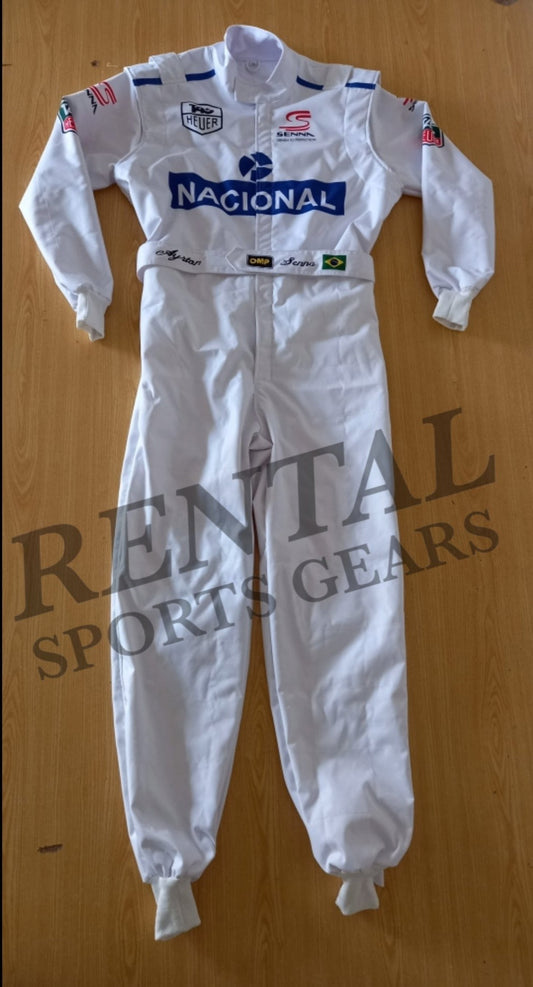 F1 Ayrton Senna 1993 Suit Masters Paris Bercy | F1 Replica Race Suit